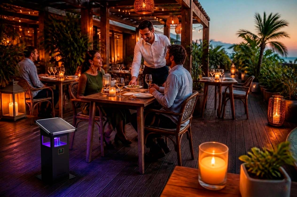 Descubre cómo reducir los mosquitos en terrazas de restaurantes y mejorar la experiencia de tus clientes.